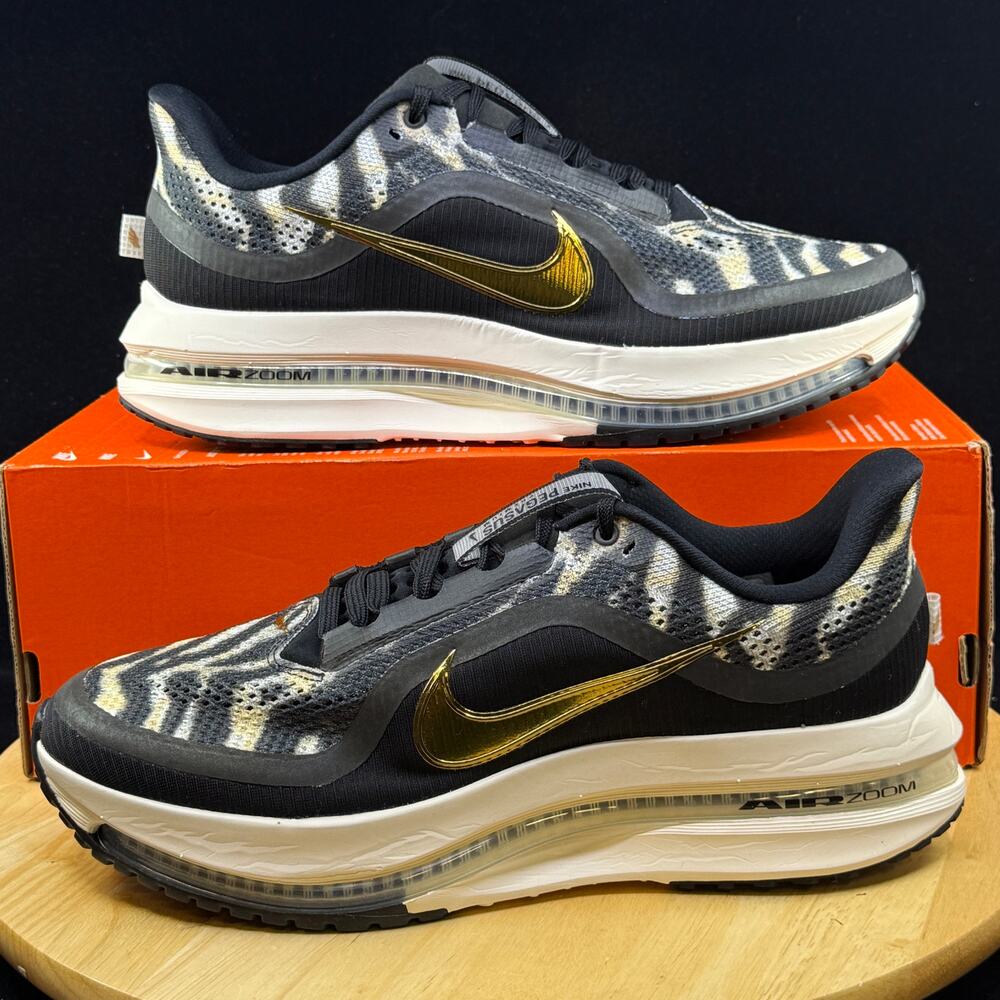 NEW Nike Pegasus Premium Size 12W/ 10.5M Black/Metallic Gold-Phantom IQ0368-010